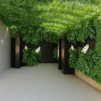 دیوارسبز با برگ مصنوعی برای تزئین اماکن شما|گل مصنوعی|تبریز, |دیوار