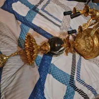 لوستر برنجی 24 شعله|لوستر و چراغ آویز|کرمانشاه, |دیوار