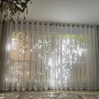 پرده پانچ حریر وگیپور|پرده، رانر، رومیزی|اصفهان, مهرآباد|دیوار