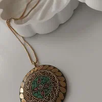 گردنبند دستساز برنج وسنگ نپالی بسیار شیک وارداتی|زیورآلات و اکسسوری|رشت, بلوار گیلان|دیوار