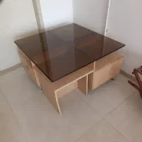 میز جلو مبلی و یدونه عسلی