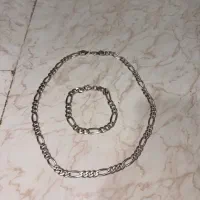 نقره فیگارو ایتالیا گردنبند و دستبند