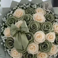 دسته گل روبانی|گل مصنوعی|قم, باغ شریفی|دیوار