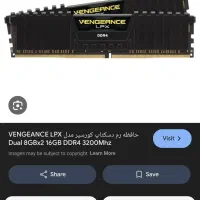 8 گیگ رم، دوتا (2x8g) گیمینگ DDR4