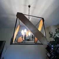 لوستر مدرن چوبی