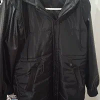 کاپشن آستین چرم