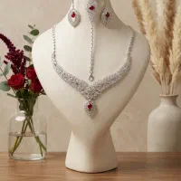 سرویس جواهری لوکس زنانه طراحی خاص و چشم‌نواز