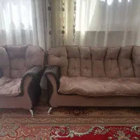 مبل هفت نفره مخمل پایه استیل وراحتی