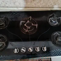 آجاق گاز صفحه ای شیشه پنج شعله