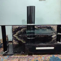 میز  ال‌سی‌دی  شیشه‌‌ای ۴ میلی‌متری دودی|میز تلویزیون|بندر امام خمینی, |دیوار