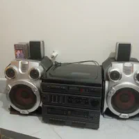 استریو گرام دو کاست رادیو دار با aux قدیمی|سیستم صوتی خانگی|اصفهان, ملکشهر|دیوار