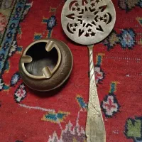 کفگیر و زیر سیگاری قدیمی