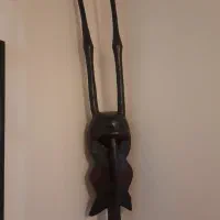 مجسمه آفریقایی چوب گردو