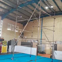 نصب هرگونه داربست  (  چهارپایه تابلوبنر. )|خدمات پیشه و مهارت|قزوین, |دیوار