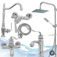 مجموع ۶ تیکه شیر آلات اهرمی بامبو