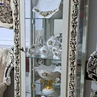 بوفه ،ساعت ایستاده ،اجاق گاز،ایینه و شمعدان|بوفه، ویترین، کنسول|تاکستان, |دیوار