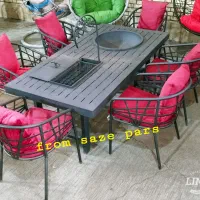 آتشدان تمام پروفیلی دوکاره گازی و زغالی