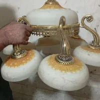 لوستر شش شاخه برنجی