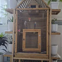قفس چوبی پرنده
