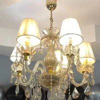 دو عدد لوستر کریستال جدید ایتالیایی