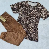 ست خانگی روز مادر بلوز شلوار مخمل دورس