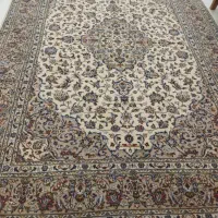 دستباف کرم رنگ نقشه کاشان