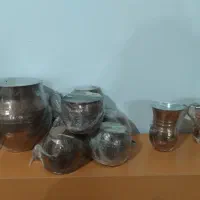پارچ و فنجان ولیوان مسی شیرین‌خوری ثناترکیه|صنایع دستی و سایر لوازم تزئینی|اصفهان, بهارستان|دیوار