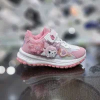 کتونی دخترانه کرومی چراغی و فرفره دار طبی|کفش و لباس بچه|برخوار, |دیوار