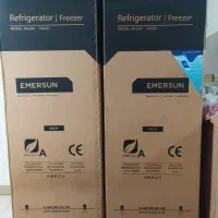 یخچال دو قلو 40فوت امرسان رنگ طوسی نو اکبند