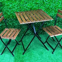 میز و صندلی چوبی تاشو  چوب فلز  مقاوم شرکتی