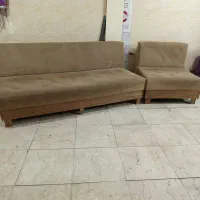 مبلمان راحتی ۴ نفره|مبلمان خانگی و میز عسلی|تهران, نظام‌آباد|دیوار