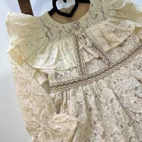 پیراهن گیپور مزونی آستردار