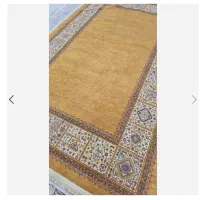 فرش مرینوس خردلی کد 601156