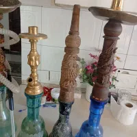 انواع قلیان برنجی وچوبی