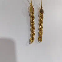 گوشواره النگو طلا در حد نو|جواهرات|خرم‌آباد, |دیوار