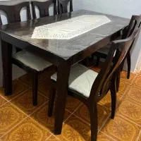 فروش میز و صندلی چوبی ۶ نفره