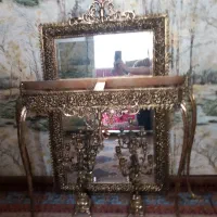 آینه شمعدان برنجی
