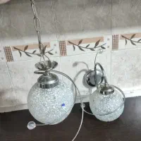 لوستر دیواری و سقفی ست بدنه استیل
