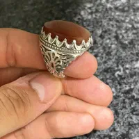 انگشتر عقیق یمنی دست ساز