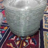 بشقاب شیشه ای نو برا استفاده