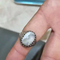 گردنبند و انگشتر مردانه نقره