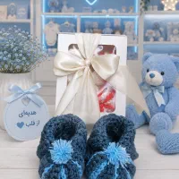 پاپوش نوزاد بافتنی