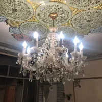 لوستر کریستال سالم و زیبا|لوستر و چراغ آویز|شیراز, شهرک مدرس|دیوار