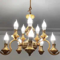 فروش لوستر ۱۰ شعله برنز