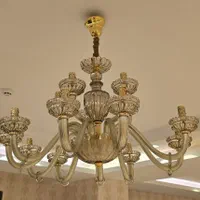 لوستر کریستالی اصلی،وارداتی،با آویز کریستال خارجی