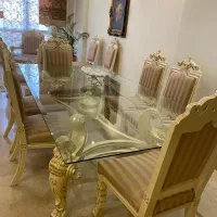 فروش سرویس کامل ۸ نفره مبلمان. چوب گردو|مبلمان خانگی و میز عسلی|تهران, قیطریه|دیوار