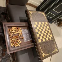 میز و صندلی بازی نفیس تخته نرد و شطرنج|مبلمان خانگی و میز عسلی|تهران, آجودانیه|دیوار