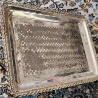 سینی پذیرایی برنجی|ظروف سرو و پذیرایی|اصفهان, ارزنان|دیوار