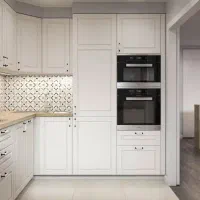 طراحی و اجرای کابینت نئوکلاسیک با رنگ پلی اورتان|مصالح و تجهیزات ساختمان|رودهن, |دیوار