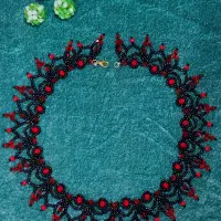 گردنبند،گوشواره،دستبند منجوق/ مهره بافی صنایع بافی|بدلیجات|شیراز, رازی|دیوار